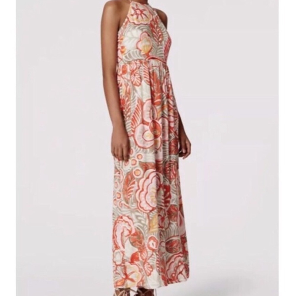 LOFT Floral Halter Maxi